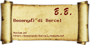 Besenyődi Bercel névjegykártya